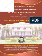 CBIT Electrical Engineering Syllabus for 5th and 6th Semesters