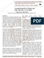 Distance Learning Perspective in Turkey and KÄ Rä Kkale University A Case Study