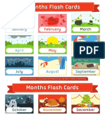 Flashcards Months PDF