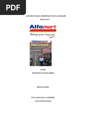 Laporan Hasil Observasi Toko Alfamart Docx