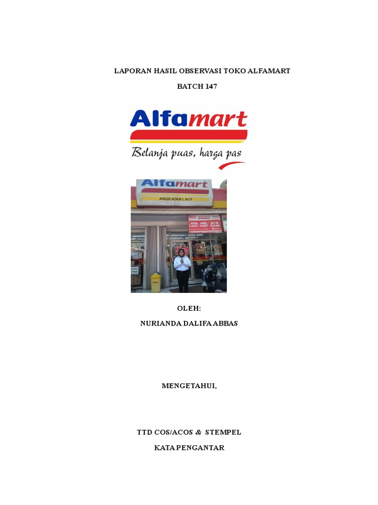 Laporan Hasil Observasi Toko Alfamart
