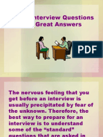 Ten Interview Questions and Ten Great Answers