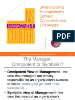 Understanding Management's Context:: Constraints and Challenges