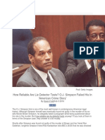 How Reliable Are Lie Detector Tests? O.J. Simpson Failed His in 'American Crime Story'