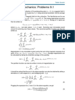 Statistical Mechanics: Problems 9.1