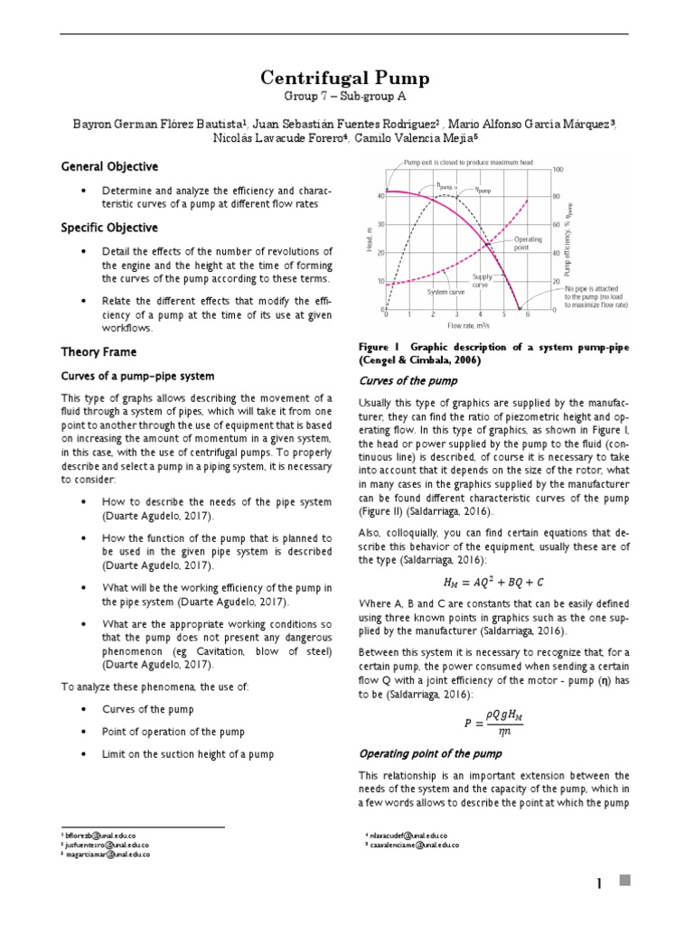P - Centrifugal Pump PDF | PDF | Momentum | Pump