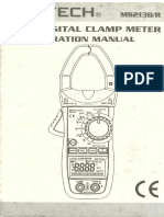Mastech Ac-Dc Digital Clamp Meter Operation Manual