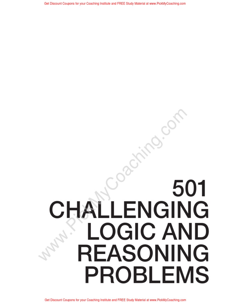 18 Logical Reasoning PDF | PDF | Reason | Logic