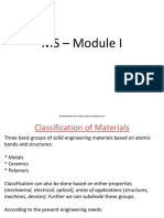 Material Science Module - 1 Slides (FA00178) PDF