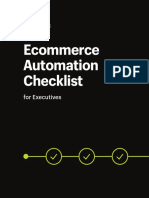 Ecommerce Automation Checklist For Executives