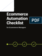 Ecommerce Automation Checklist For Ecommerce Managers