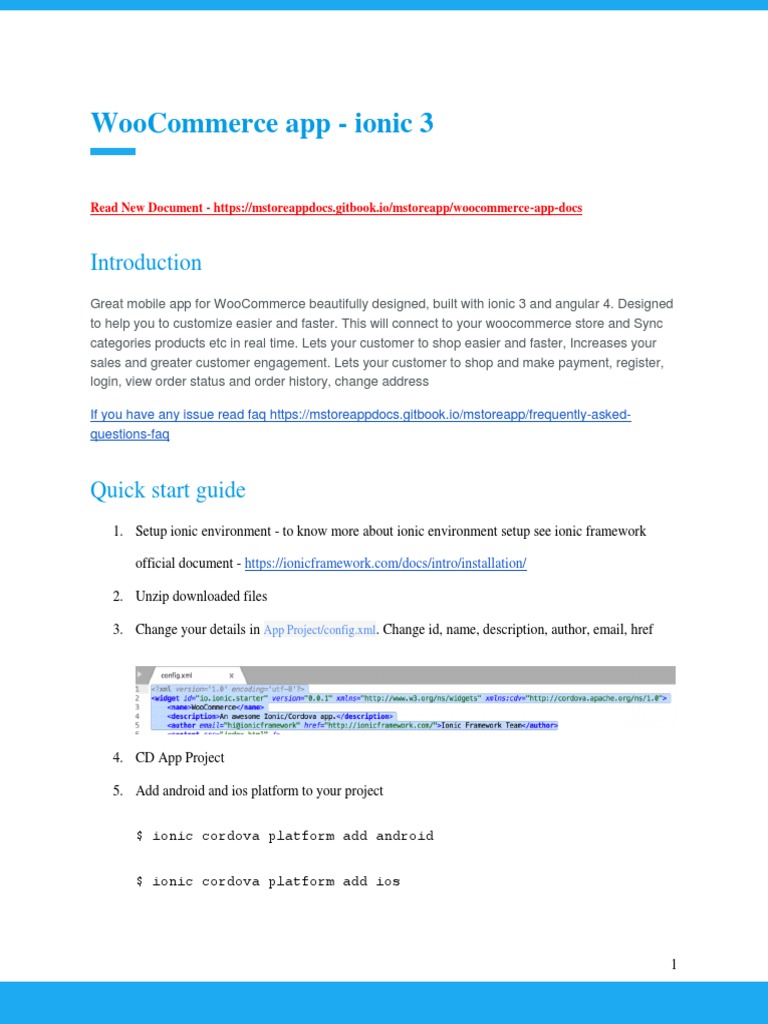 WooCommerce Mobile App - Ionic 3 | PDF | Ios | Word Press