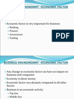 Business Environemnt –Economic Factor--ppt