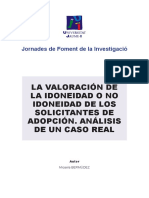 LA VALORACIÓN DE LA IDONEIDAD O NO IDONEIDAD DE LOS SOLICITANTES DE ADOPCIÓN. ANÁLISIS DE UN CASO REAL.pdf