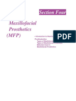 Maxillofacial Prosthetics (MFP) : Section Four