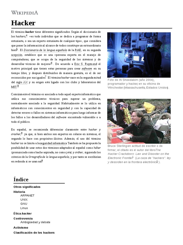 HACKER | PDF | Hacker de seguridad | Áreas de informática