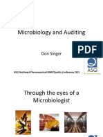 Microbiology and Auditing