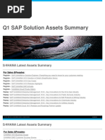 Q1 SAP Solution Assets Summary