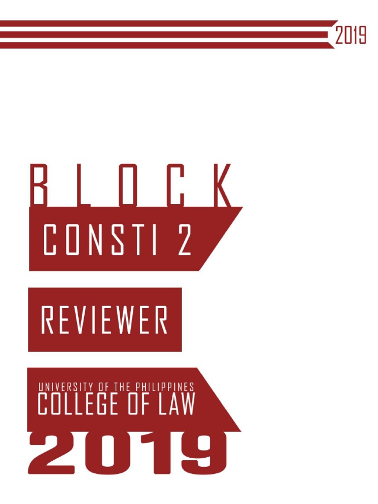 E2019 Consti 2 Reviewer PDF | PDF | Eminent Domain | Due Process Clause