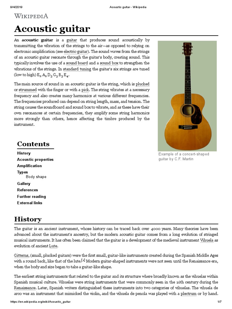 Acoustic Guitar Pdf Pdf Guitars String Instruments