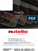 Nutella: and Its Ingredients By: Bhavdeep Adroja Enrollment No.: 91800424060