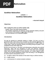 Gandhian Nationalism PDF