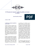 El "Desastre de Annual". Cambio de Política en El Norte de África