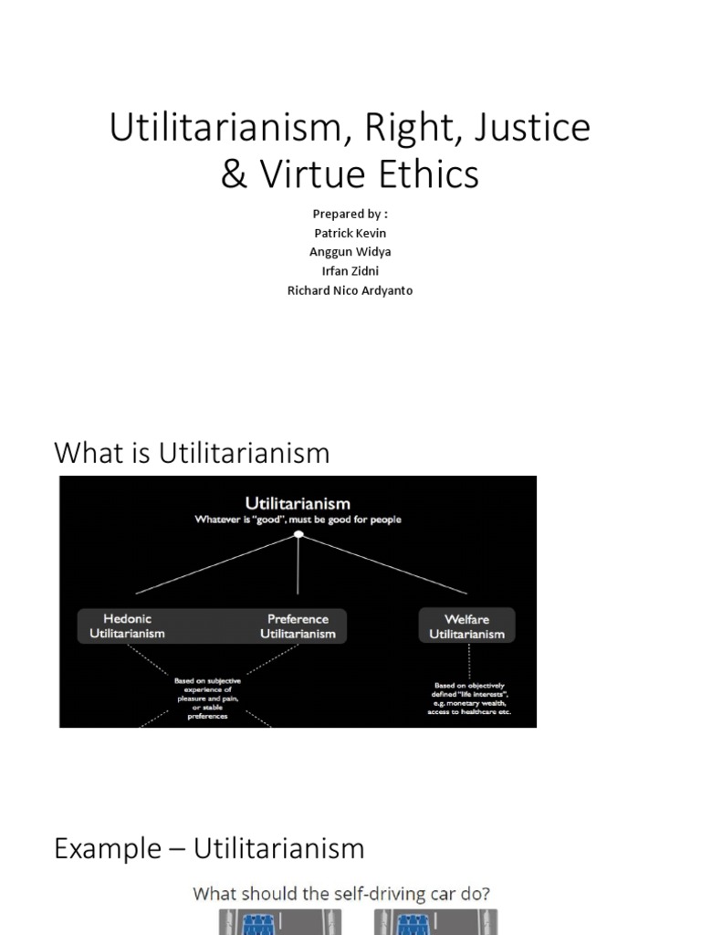 Utilitarianism, Right, Justice & Virtue Ethics | PDF | Politics | Law