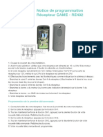 Telecommande Universelle Came Re432 Top432na PDF