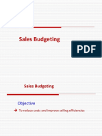 7 - Sales Budgeting