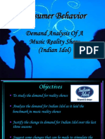 Demand Analysis of Music Reality Show