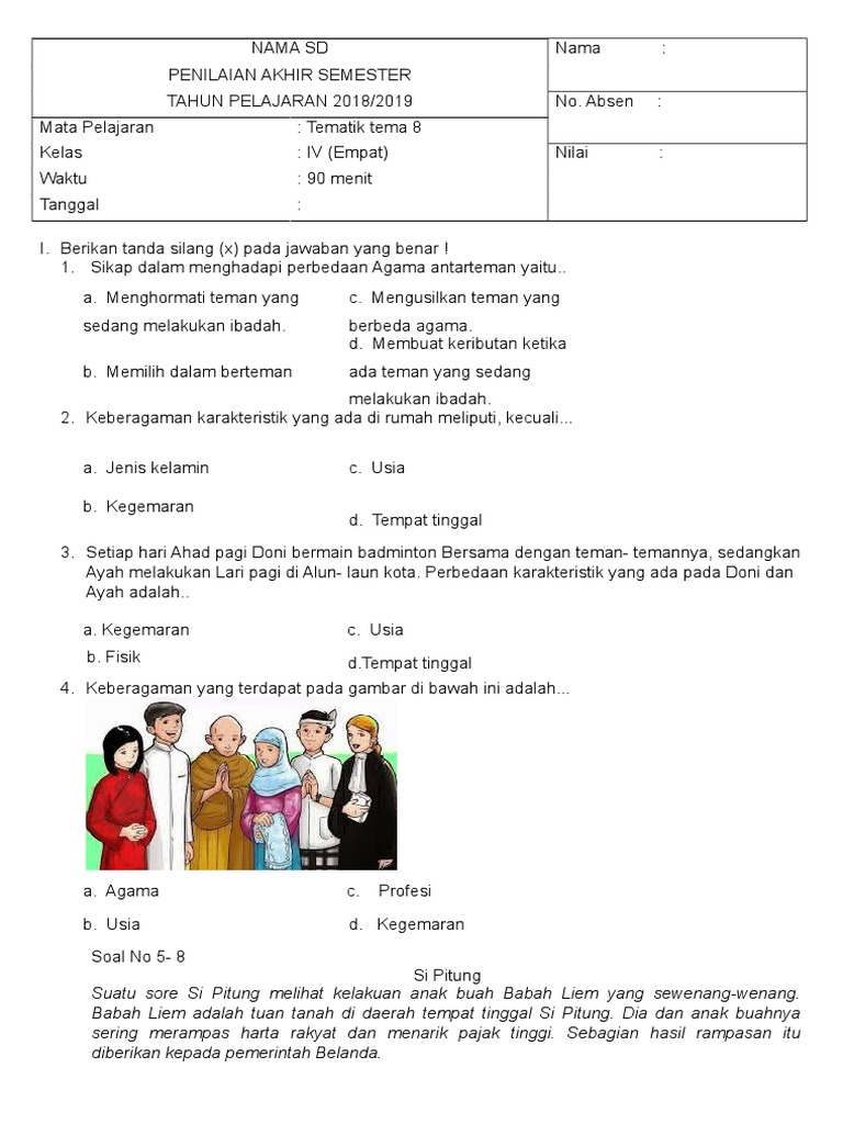 Sikap Menghadapi Perbedaan Karakteristik Antar Teman Terkait Perbedaan