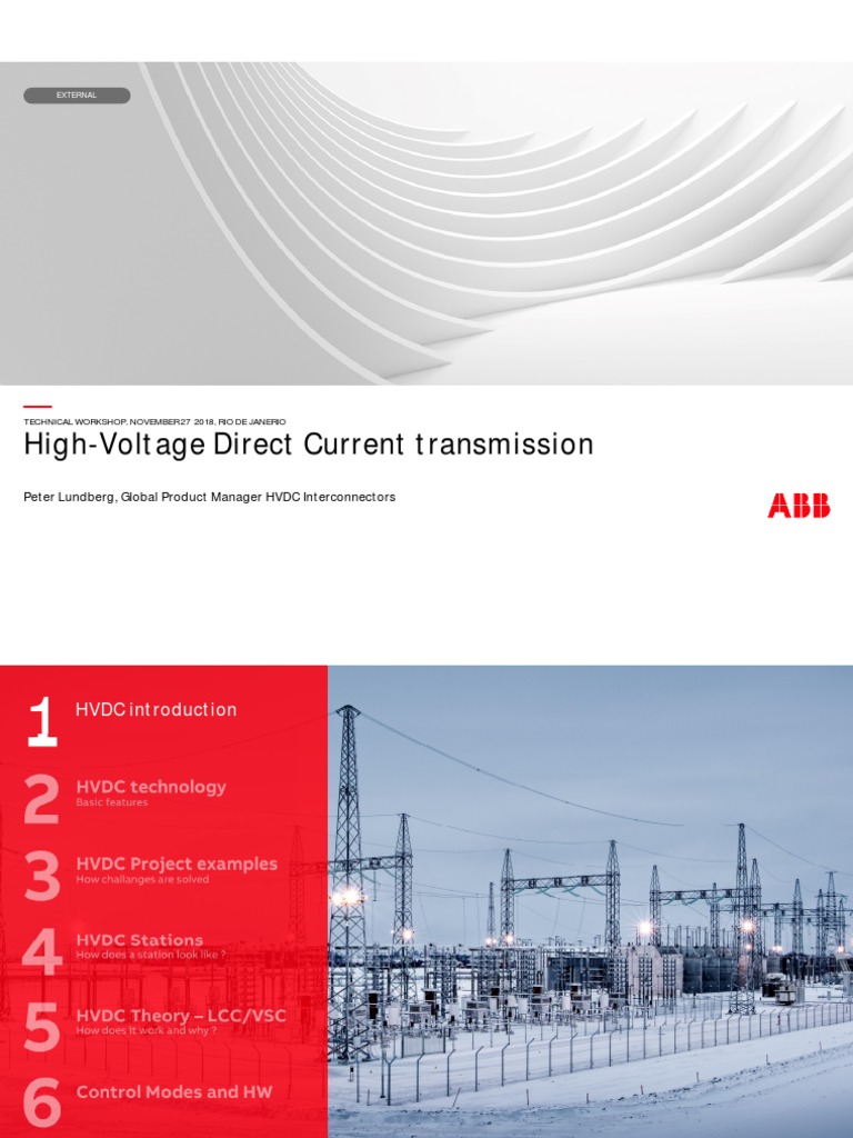 Tech Workshop - Nov2018 - Dist PDF | PDF | High Voltage Direct Current ...