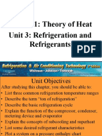 Section 1: Theory of Heat Unit 3: Refrigeration and Refrigerants