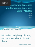 Compound Sentences Fanboys Powerpoint