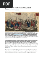 Just War vs Just Plain Jihad