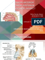 Rinoskopi Anterior, Posterior, Laringoskop Indirect