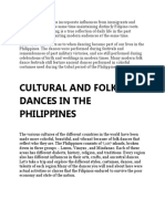 Cultural and Folk Dances in The Philippines