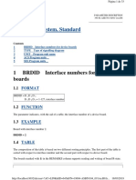 Application System, Standard: 1 BRDID Interface Numbers For Device Boards