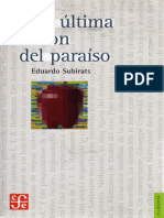 Una Última Visión Del Paraíso - Eduardo Subirats PDF