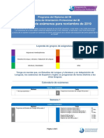 DP CP Exam Schedule November 2019 Es PDF