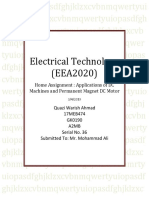 Applications of DC Machines and Permanent Magnet DC Motor