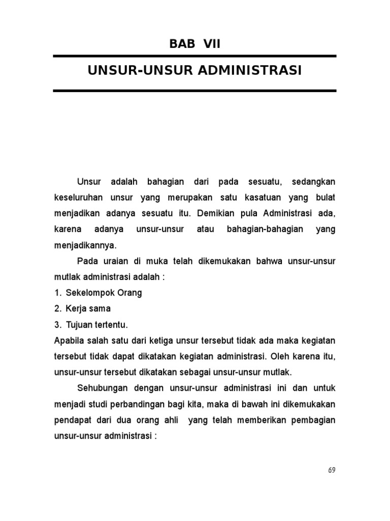 Unsur Unsur Administrasi Menurut The Liang Gie Berbagai