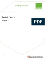 Progression Test Paper 2 PDF