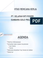 Presentasi Rencana Kerja Sumbawa - 2018