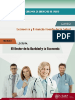 Lectura 1 El Sector de La Sanidad y La Economia PDF
