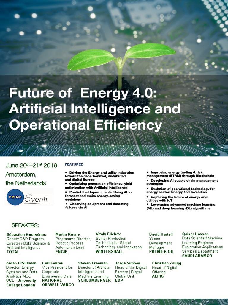 Artificial Intelligence and Operational Efficiency Event Agenda A | PDF ...