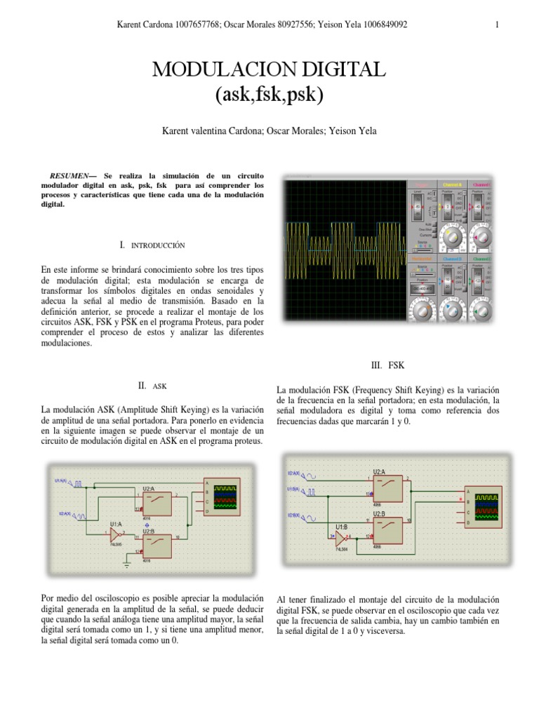 PSK Ask | PDF | Modulación | Ingeniería en telecomunicaciones