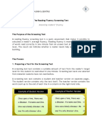 Reading Fluency Screening Test - Text PDF