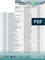 English-Conducted Courses 2018-2019: Fall Semester